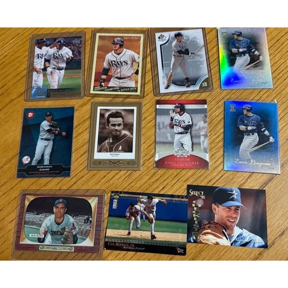 Evan Longoria Cal Ripken Robinson Cano Hank Majeski Topps UD Lot 11 Cards