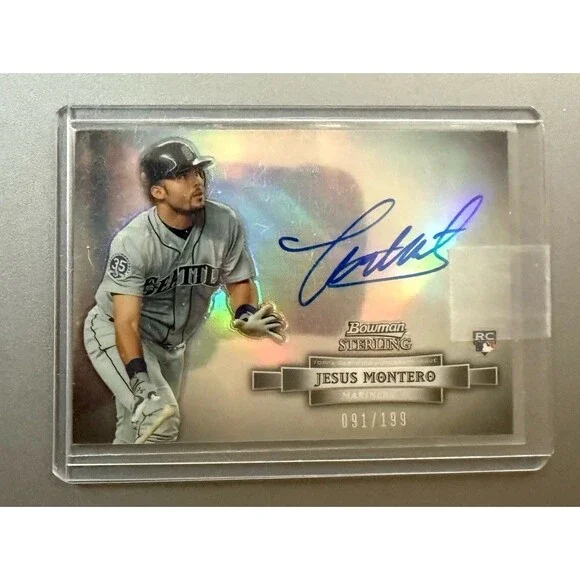 2012 Bowman Sterling Rookie Auto Refractors JESUS MONTERO /199 - MARINERS