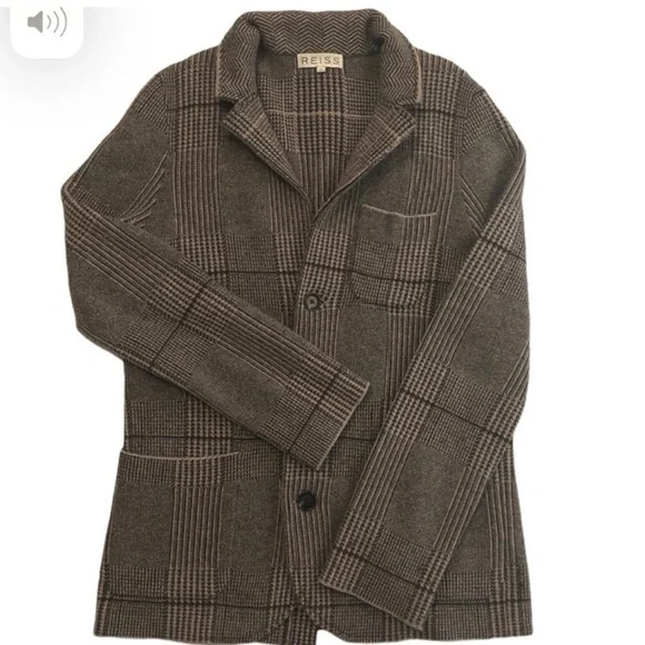 Reiss Lambs Wool Blazer Jacket Coat‎
