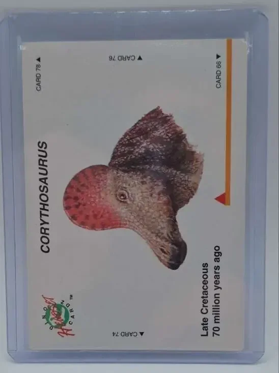 1992 DinoCardz #75 Corythosaurus Card