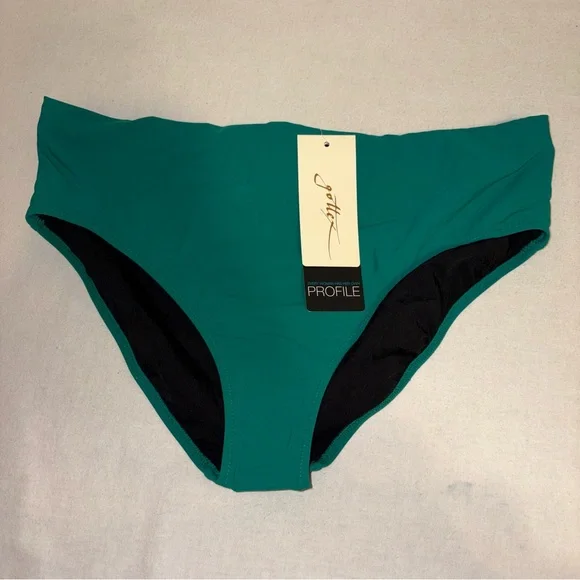 Gottex Jungle Green Bikini Bottom Style E21031P54 Green Size 14‎