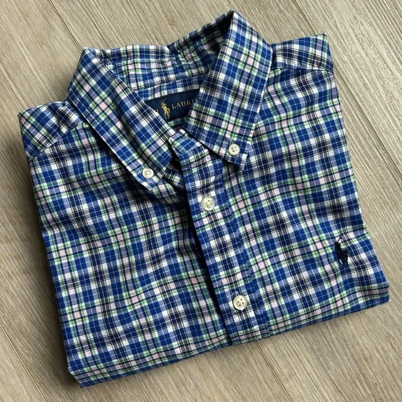 Ralph Lauren Polo Natural Stretch Long Sleeve Shirt Youth Boys Size Large(14-16)