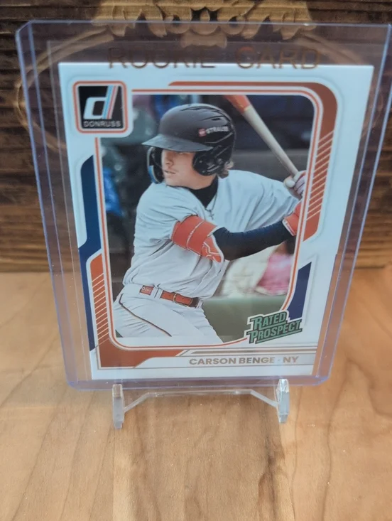 2026 Donruss Carson Benge Rated Prospect Rookie Card Mets