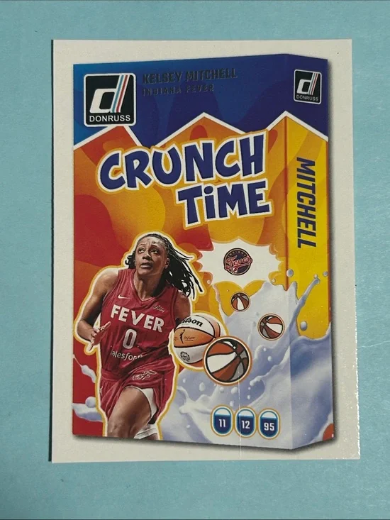 Kelsey Mitchell WNBA Ind Fever 2025 Panini Crunch Time Insert card #6