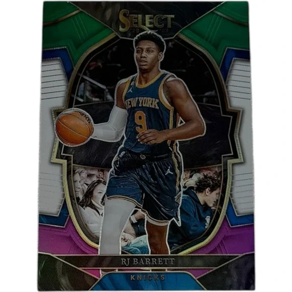 RJ Barrett 2022-23 Panini Select Concourse‎ Green Purple Prizm #33 Knicks