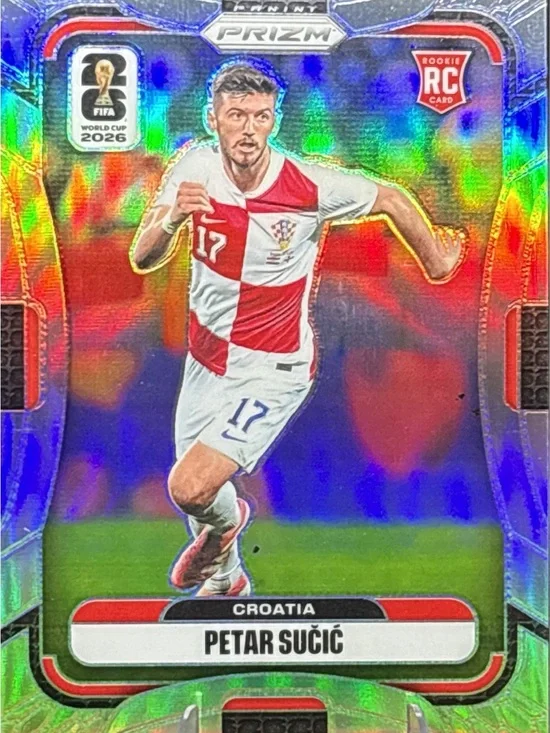 Panini Prizm Petar Sučić Croatia Rookie Soccer Card -  Prizm