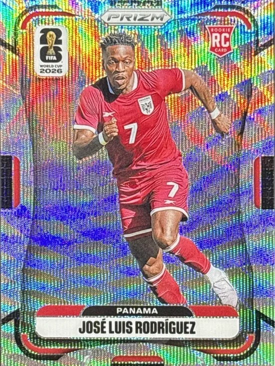 Panini Prizm José Luis Rodríguez Rookie Silver Prizm Soccer Trading Card