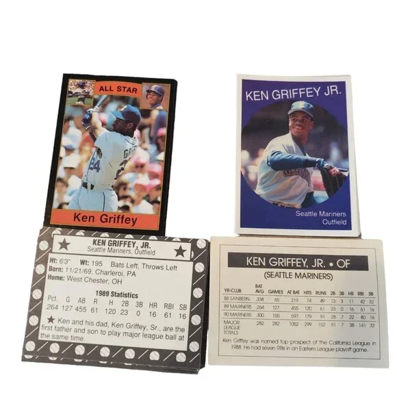 Lot Of 27 1990 91 Ken Griffey Jr‎ Mariners Baseball Cards NNO