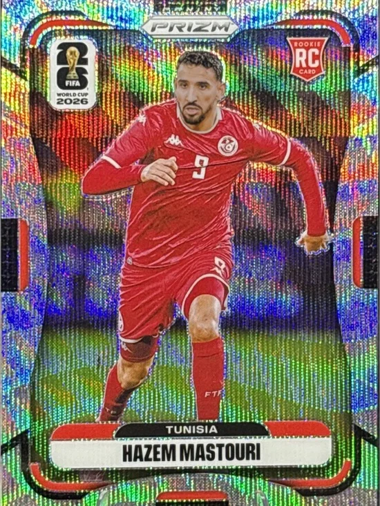 Panini Prizm Hazem Mastouri - Holographic Silver Prizm Rookie Card