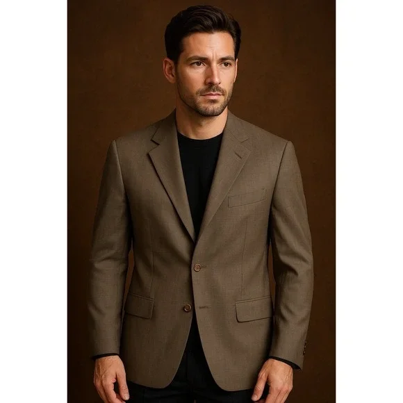 Brooks‎ Brothers Men's Wool Blazer Classic Two-Button Timeless Tailoring Elegant