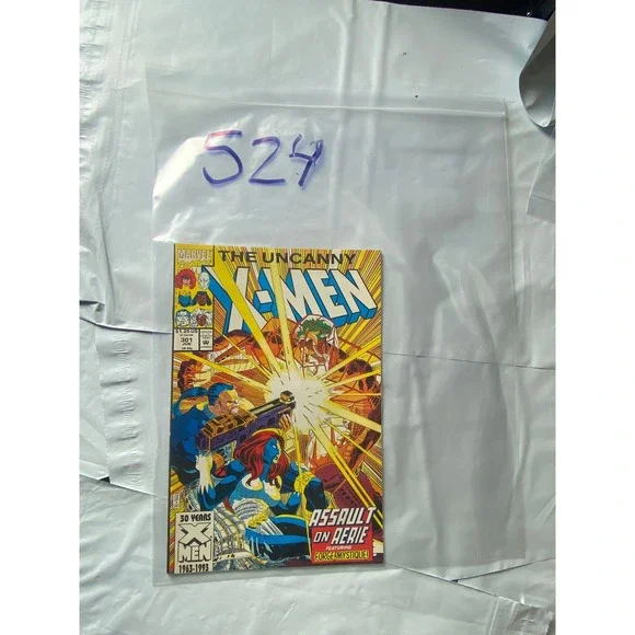 The Uncanny X‎ Men 301 Comic Book Assault on Aerie Featuring Forge Mystique