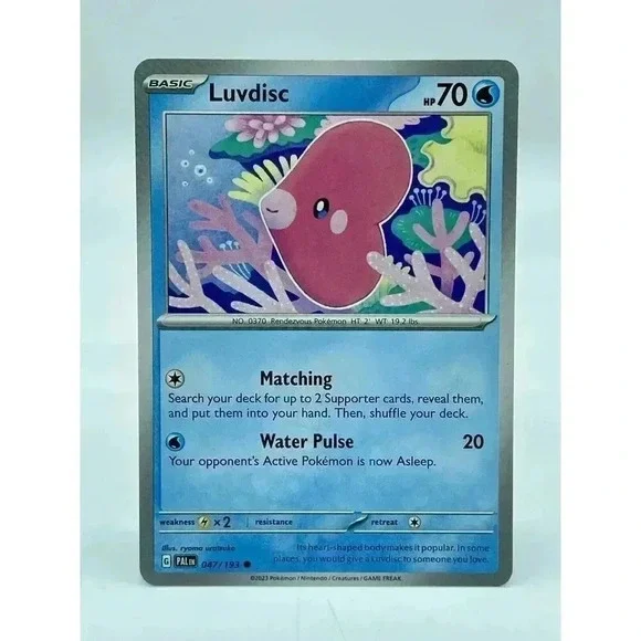 Luvdisc‎ 047/193 Common Paldea Evolved Non-Holo Pokemon TCG Mint Unplayed