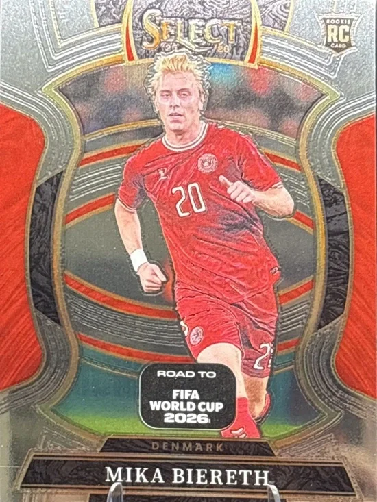 Panini Select Mika Biereth Red Rookie Soccer Trading Card