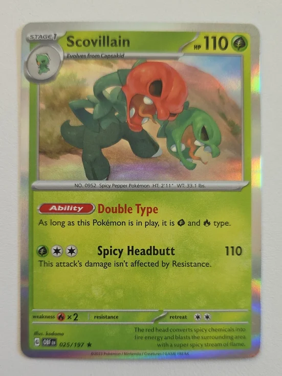 Pokemon Scovillain Card