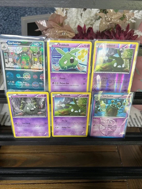 Pokemon TCG Trubbish & Garbodor Holo/Reg 6 Card Lot