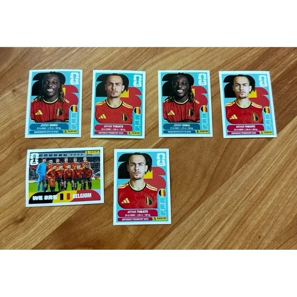 Panini World Cup 2026 Belgium Soccer Trading Cards