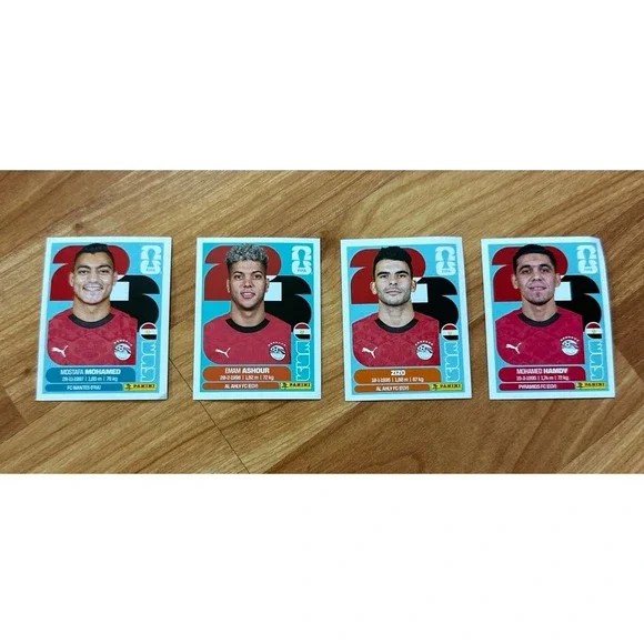 World Cup 2026 Panini Egypt National Team Soccer Trading Cards -