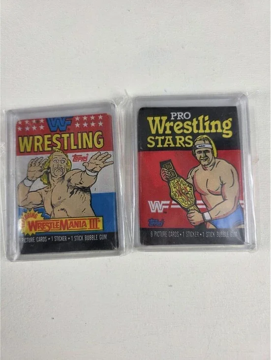 Topps 1985 & 1987 WWF PRO WRESTLING STARS Wax Pack Factory Sealed Hulk Hogan RC