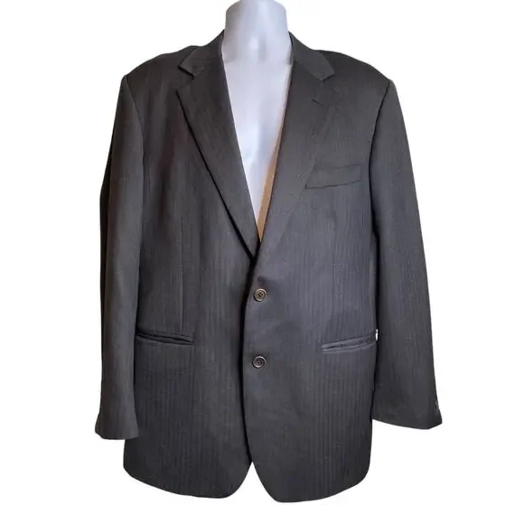 Brooks Brothers Men's Wool Herringbone‎ Blazer Size 42R Old Money Ivy League