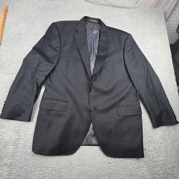 Peter Millar Sport Coat Mens 46R Charcoal Gray 100% Wool 2-Button Blazer‎ Canada