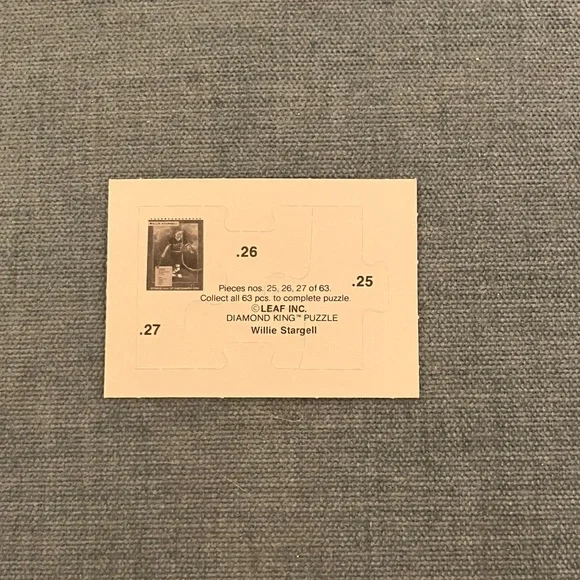 Piece of Donruss Diamond King Puzzle Baseball Card Trading Card