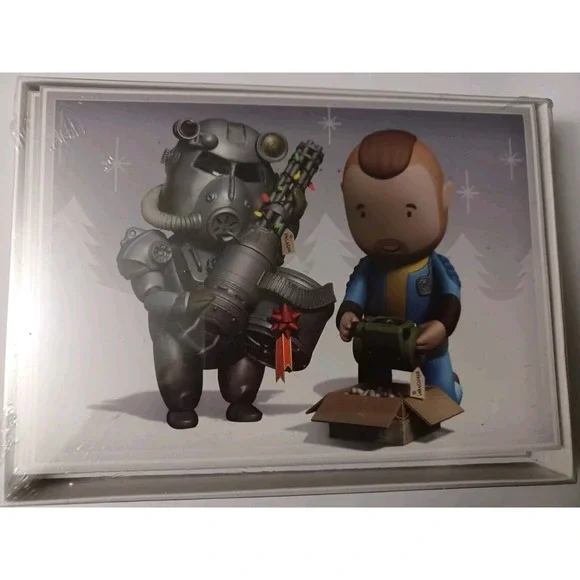 OFFICIAL FALLOUT NUCLEAR WINTER HOLIDAY‎ CHRISTMAS PREMIUM CARDS x10 THINK GEEK