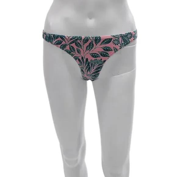 J Crew Womens Pink Floral Polyamide Bikini Bottoms Size XS