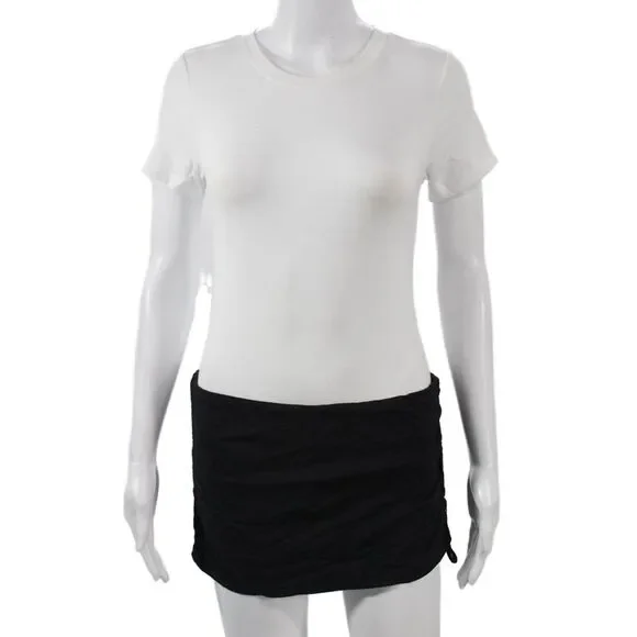 Calvin Klein Womens Mini Skort Black Nylon Spandex Size S