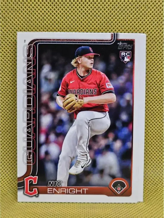 2025 Topps Update Nick Enright #US67 Rookie Card Cleveland Guardians