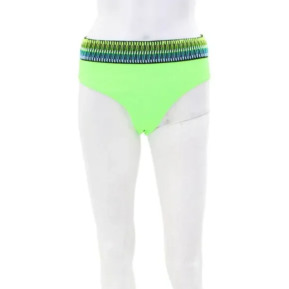 Peixoto Womens Kiki Zoni Bikini Bathing Suit Bottom Lime Green Size Extra Small