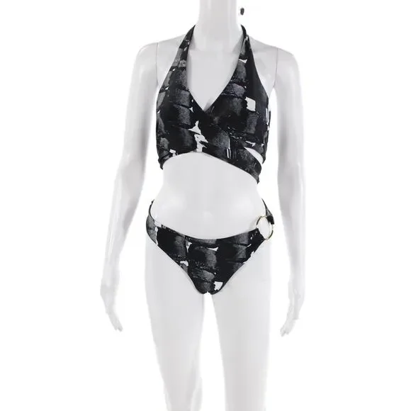 Louisa Ballou Womens Starburst One Piece - Painted Check Size XL