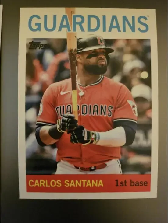 Carlos Santana - 2025 Topps Archives #7 -  Guardians - RAW mint