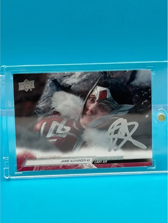 Jaimie Alexander signed Lady Sif 2024 upper Deck card with SWAU COA
