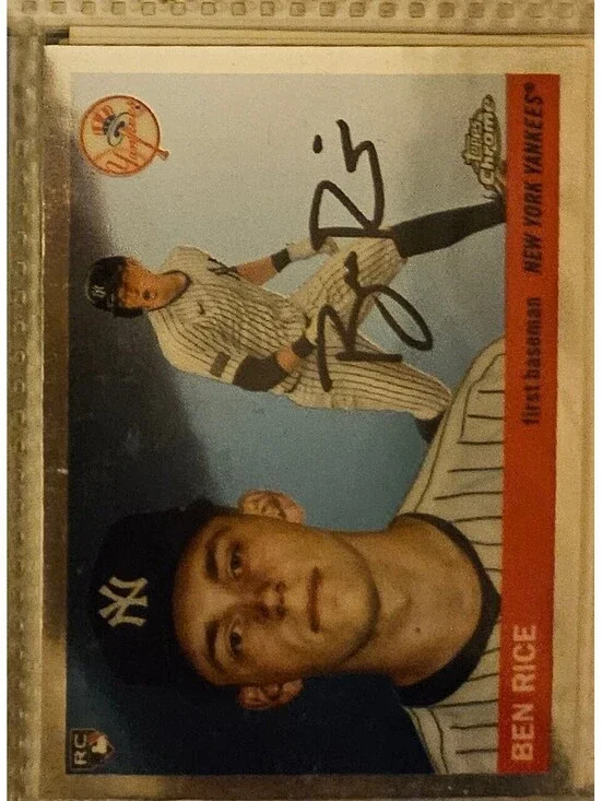 Ben Rice #311 [Rookie] 2025 Topps Chrome Platinum - NY Yankees