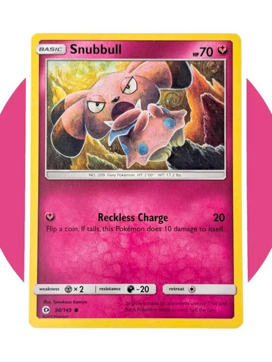 Sun & Moon Pokemon Card (XX73): Snubbull 90/149, Tomokazu Komiya