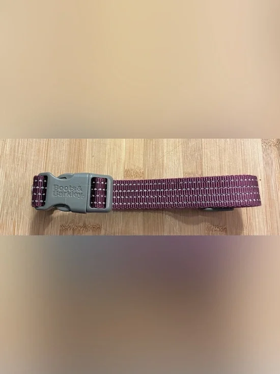 Boots & Barkley dog collar, purple, L