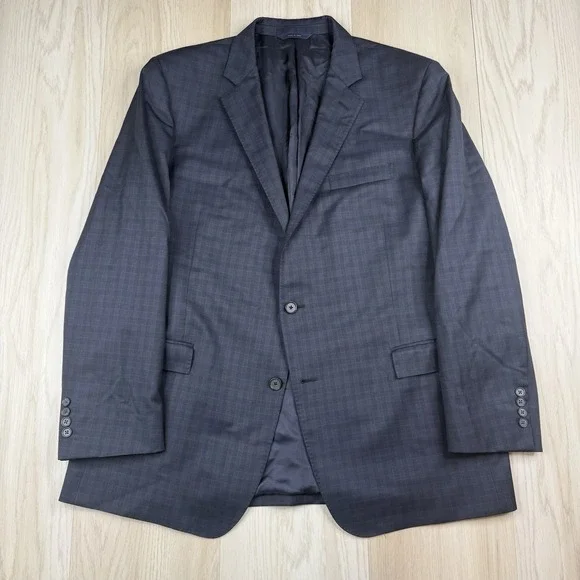 Brooks Brothers 1818 Regent Vitale Barberis Canonico Plaid Blazer Jacket Sz 46L