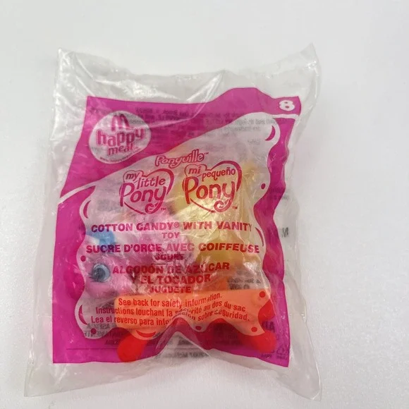 2007 McDonalds Happy Meal Toy My Little Pony 8 Cotton Candy