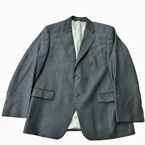 Lauren Ralph Lauren Suit Jacket Men 46L Brown Glen Plaid 100% Wool Blazer Canada