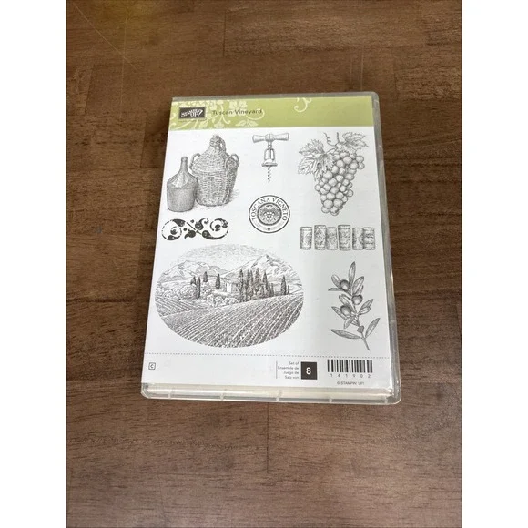 Stampin' Up! Tuscan Vineyard Stamp Set 141902 Cling Set of 8