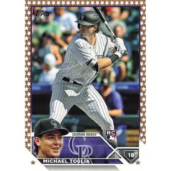 2023 Topps Gold Star Gold Star Michael Toglia RC #616 Colorado Rockies