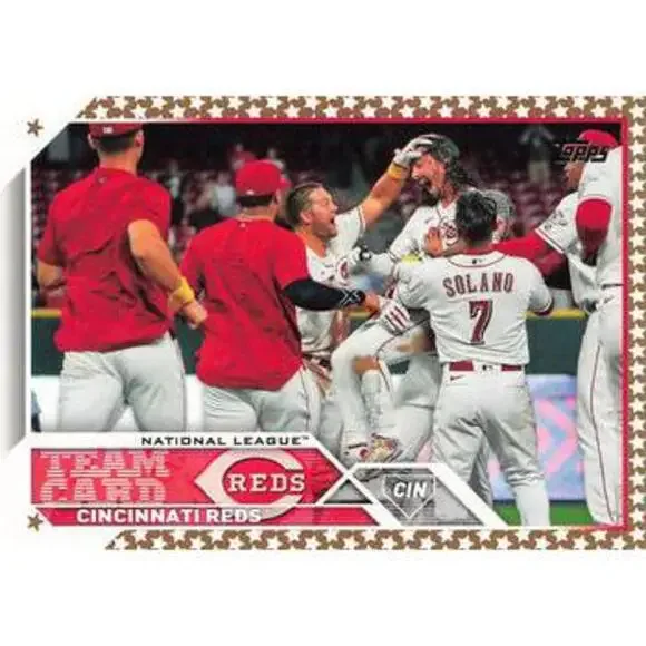 2023 Topps Gold Star Gold Star Cincinnati Reds Team Card 610 Cincinnati Reds