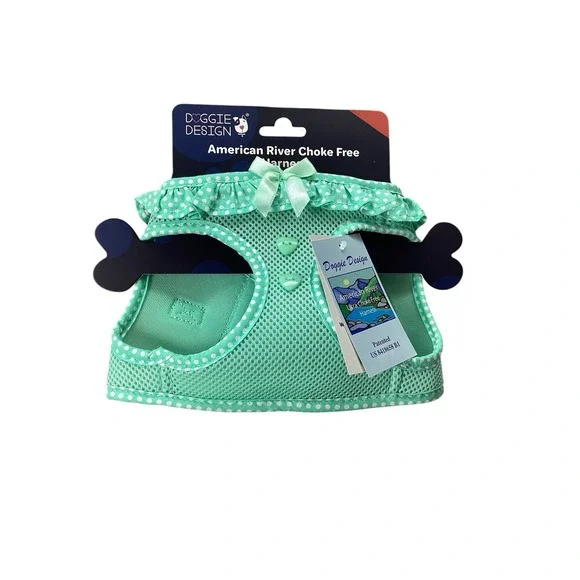 American River | Aqua | Choke-Free | Dog Harness - Large | 19