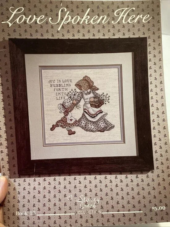 Love Spoken Here Cross Stitch Pattern Book 13 Stoney Creek 1985 - VGUC