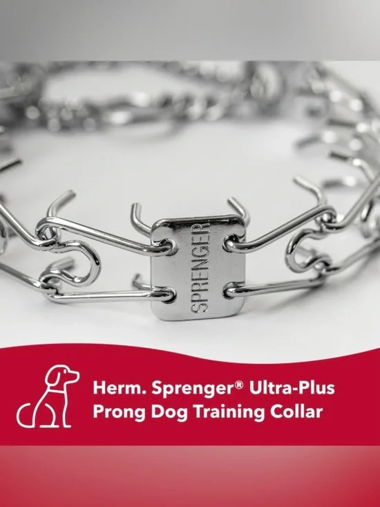 Herm Sprenger Ultra-Plus Dog Prong Training Collar Stainless Steel