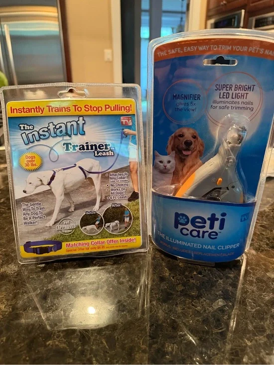 Peti Care Illuminated Nail Clipper with LED Light and dog instant trainer