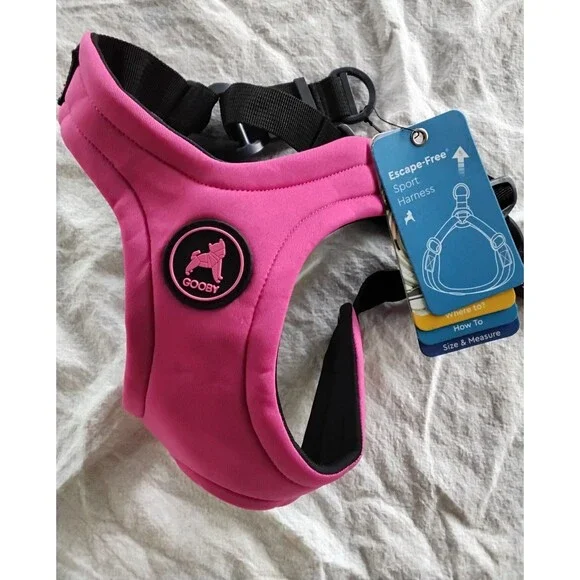 Gooby Escape Free Dog Harness Magenta Size Large Neoprene