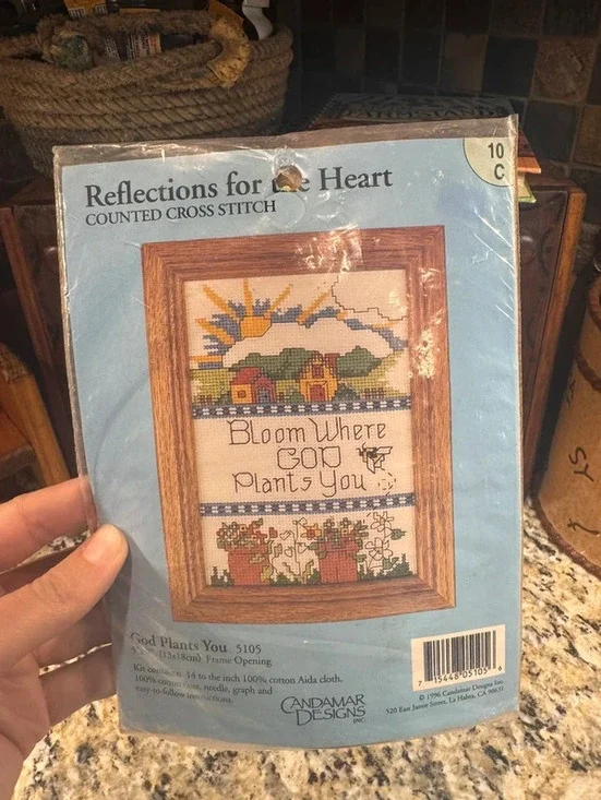 Vintage cottagecore Crosstitch kit