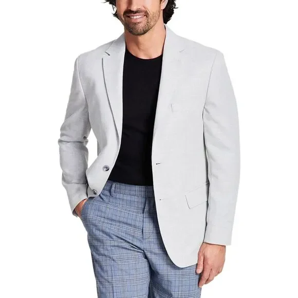 Tommy Hilfiger Mens Modern-Fit Weave Sport Coat 36 Short Grey Blazer - NWT $295
