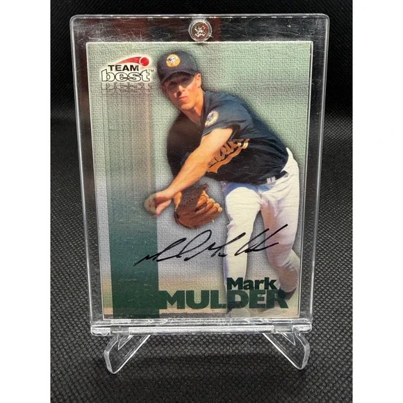 1999 Team Best Mark Mulder Authentic Autograph Card Oakland Athletics SC264